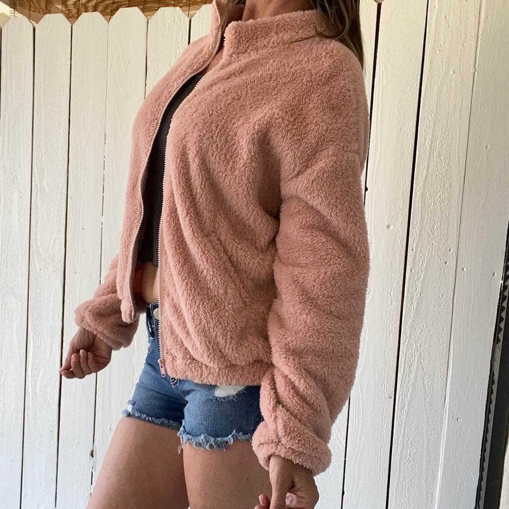 Pink Teddy Jacket
